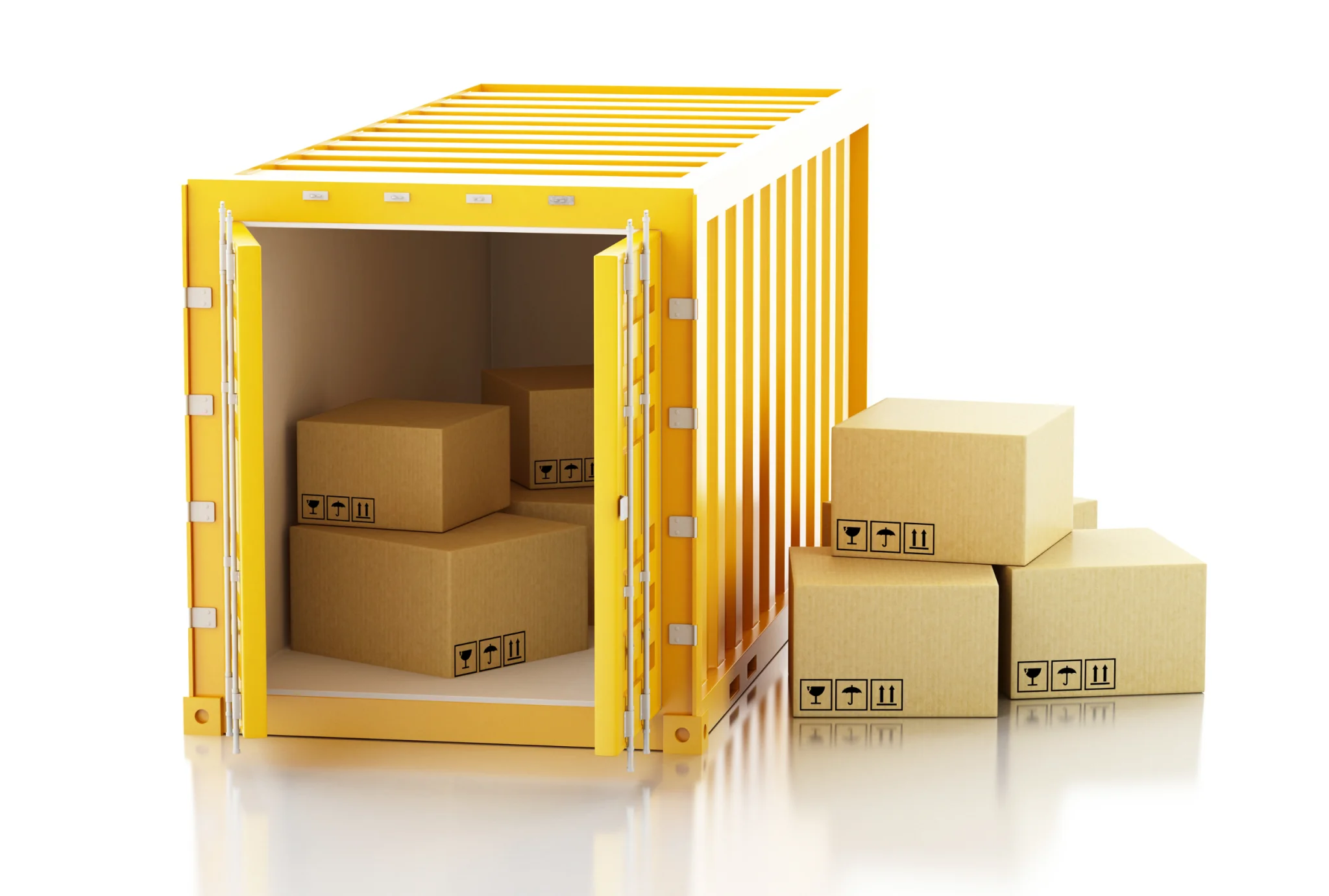 Boxed aftermarket parts stock handled at the yard